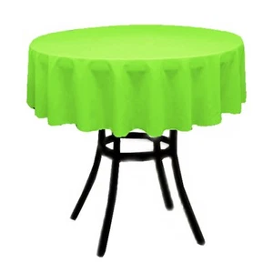 Small Tablecloth Satin Round 36" By Broward Linens (Variety of Colors) - Picture 1 of 45