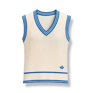 Chaleco Adidas Alemania Occidental Vintage 1970/80 Algodón Sin Mangas Para Hombre Blanco Talla S - Imagen 1 de 10