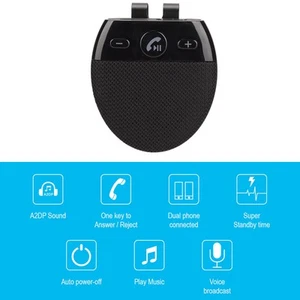 Handsfree Car Speakerphone Multipoint Speaker Phone With Auto Powe SPC - Zdjęcie 1 z 12