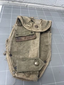 VINTAGE VIETNAM WAR ENTRENCHING TRENCH SHOVEL SHEATH POUCH WEBBING - Foto 1 di 5