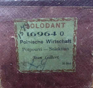 PIANOLA ROLL HUPFELD 73 NOTE. JENE GILBERT'S. POINISCHE WIRTSCHAFT. SELECTION - Picture 1 of 2