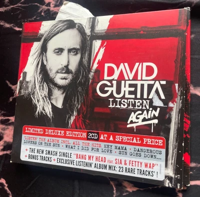 DAVID GUETTA CD - LISTEN AGAIN. LIMITED EDITION. 2 DISCS - Image 1 of 4