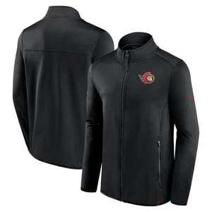 Fanatics schwarze Ottawa Senators Authentic Pro Herrenjacke mit durchgehendem Reißverschluss - Bild 1 von 3