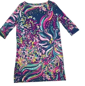 Lily Pulitzer Beachloot Mini Sophie Dress knit 3/4 sleeve Size XL Girls - Picture 1 of 4