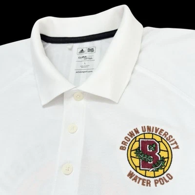Adidas Marrón Universidad Brown Brown Bears Polo de Agua Blanco Polo Para Hombres Grande Foto 1 de 4