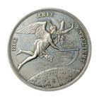 Silbermedaille o.J. um 1800 Loos, Chronos-Saturn, Die Zeit Entflieht