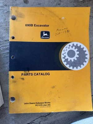 Catálogo de piezas de excavadora John Deere 690B PC1370 Foto 1 de 2