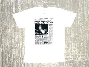 Houston Chronicle FIRST WALK ON MOON NASA Space Headline Zeitungsdruck GEBRAUCHT M - Bild 1 von 17