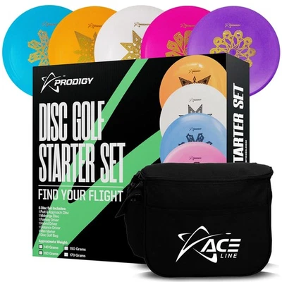 Juego de golf de 5 discos + bolsa | Paquete todo en uno para principiantes | Juego de inicio de golf de disco... Foto 1 de 4