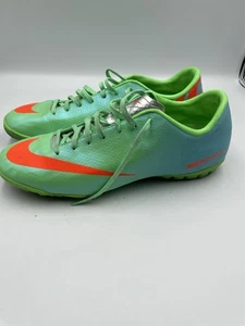 Nike Mercurial Vapor IX HG-V Green Soccer Cleats Synthetic Size 11 EUC - Picture 1 of 12