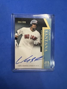 2011 Topps Tier One On the Rise Auto /399 Carlos Santana #OR-CS Auto - Picture 1 of 3
