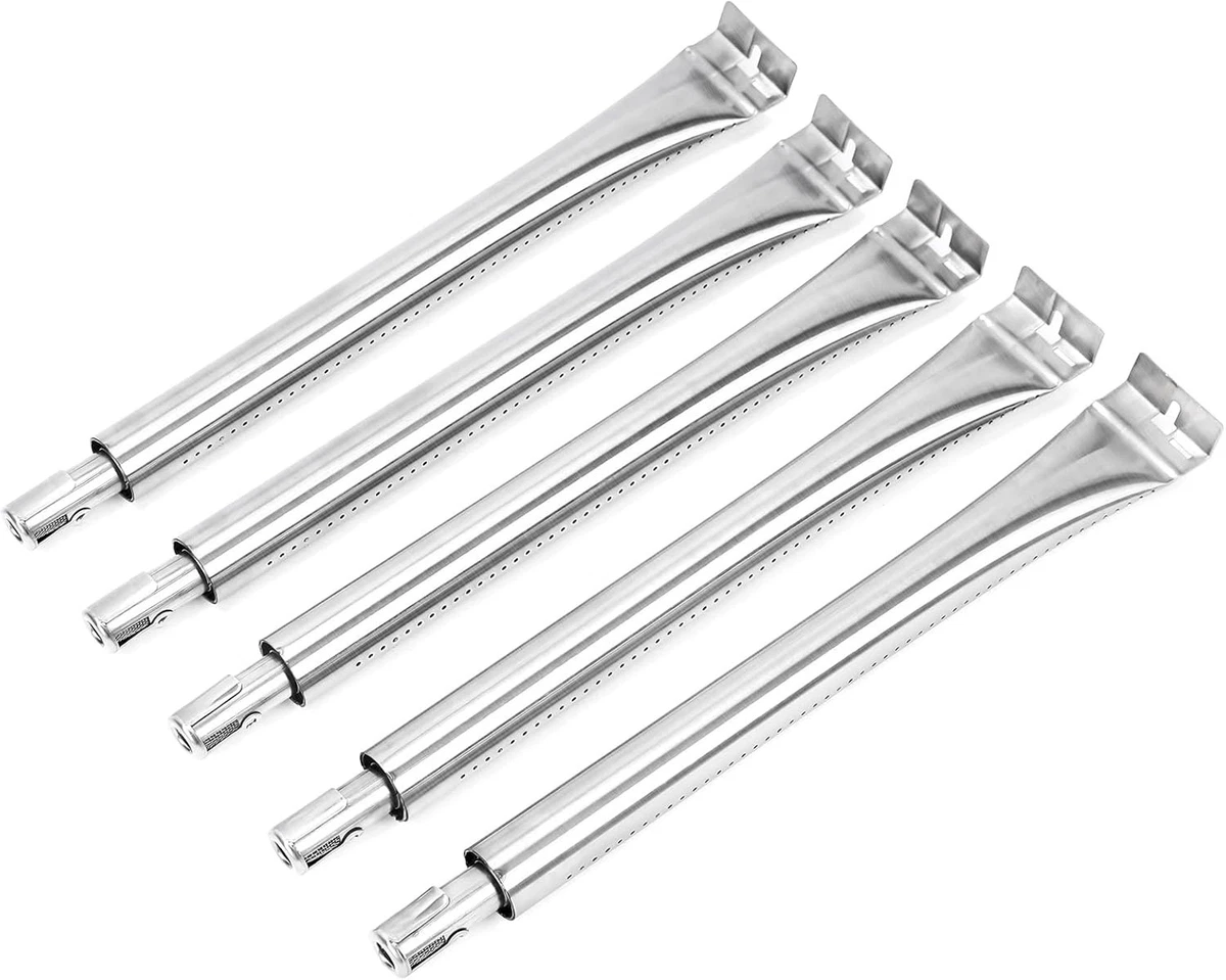 Grillbrenner Aus Edelstahl – Rund, Ø 19 Cm, 28 Cm Lang, Für Gasgrills