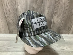 Red Man RealTree Camo Snapback Mesh Hat Hunting Chewing Tobacco Vintage NWT USA - Picture 1 of 13