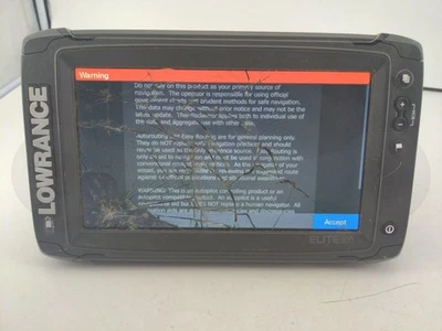 LOWRANCE ELITE 9 Ti2 FISHFINDER BOAT MULTIFUNCTION DISPLAY CHART PLOTTER SCREEN - Image 1 of 4