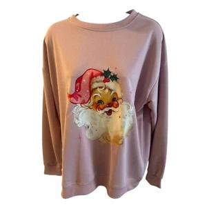 women's vintage santa sweatshirt - Picture 1 of 1