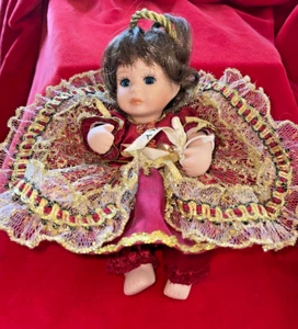 Vintage 2000’s AEL Porcelain Angel Girl Doll July #17478 - Picture 1 of 11