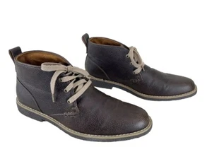 Deer Stags Boots Boys 7M Dark Brown Freeport Jr. Chukka Shoes Comfort Lace Up - Picture 1 of 7