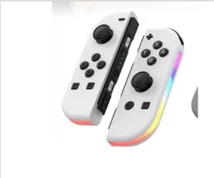 Joy Con Controller mit LED für Nintendo Switch Joycon weiß - Bild 1 von 8