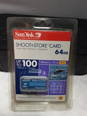 Sandisk 64MB/100 Picture Memory Stick (SDMSS-64-A10) New Old Stock - Image 1 of 2