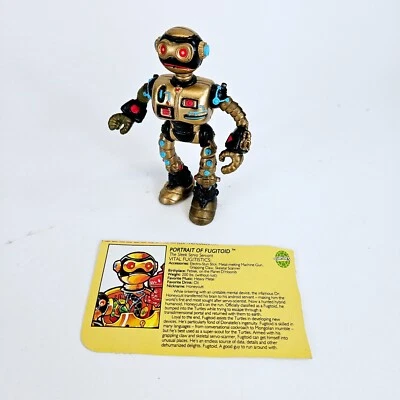 Robot Fugitoide De Colección Tortugas Ninja Adolescentes Mutantes Juguete Dorado Mirage Studios 1990 Foto 1 de 4