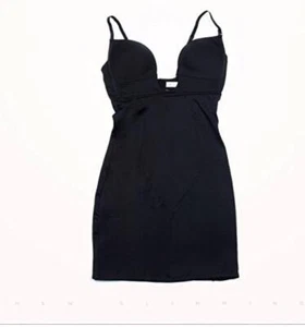 ShapeWear TARGET U BRA Slip Dress 12D Black Seamless Body Shaper Size 12 D - Picture 1 of 11