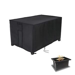 Fire Pit Cover Rectangular 44 InchPropane Gas Fire Pit Table CoverOutdoor Wat...
