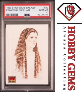 PRINCESS LEIA PSA 10 1993 Star Wars Galaxy Princess Leia's Hair #39 - Picture 1 of 2
