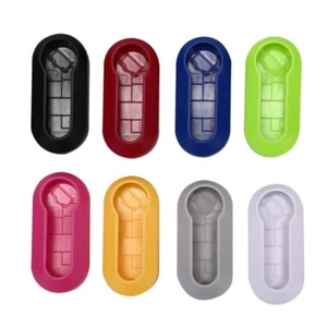 Key Case Cover Folding Remote For Fiat 500 Flip Key Shell Silicone Car Protecor - Picture 1 of 20