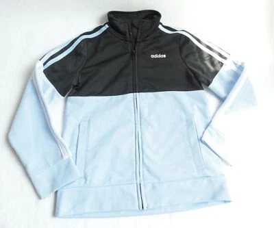 Chaqueta de chándal negra y azul para niñas Adidas - Talla 6 Foto 1 de 4