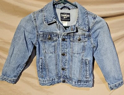 Chaqueta de mezclilla a presión Oshkosh B'gosh para niños, talla 6 - ajustada - en muy buena condición Foto 1 de 4