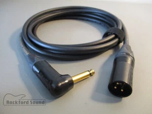 Mogami W2549 negro | dorado XLR macho a ángulo recto 1/4" TS | cable desequilibrado - Imagen 1 de 3