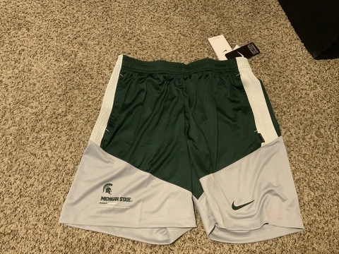 Nike Michigan State Spartans Dri-Fit Shorts Men’s Size: Medium NWT Standard Fit Cover
