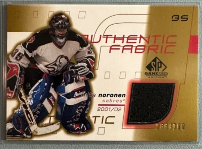 MIKA NORONEN 2001-02 SP Game Used Authentic Fabric Game-Used Jersey Gold 268/300 - Image 1 of 3