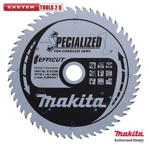 Makita 165mm 56T Plunge Saw Blade Efficut B-57336 - Picture 1 of 3