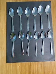 DEMITASSE SPOON SET OF 12 NEW WALCO - Picture 1 of 6