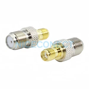 1x Adapter SMA Female to F Female Jack Straight Converter Connector SMA Adaptor - Picture 1 of 4