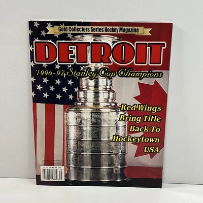 1996-97 DETROIT RED WINGS Stanley Cup Champions NHL Collectors Series Magazine - Image 1 of 3