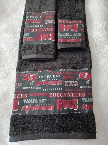 Tampa Bay Buccaneers 3 Piece Bath Towel Set Handmade   GREAT GIFT!!! Cover