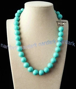 Rare Huge 14mm Genuine Mix Color South Sea Shell Pearl Round Beads Necklace 18'' - Picture 1 of 51