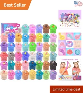 DIY Butter Slime Set for Girls and Boys - Sensory Play and Stress Relief Bundle - Picture 1 of 9