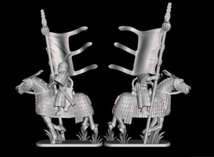 28mm Khitan Standard armoured horse (TGM-7 resin) Ten Kingdom Miniatures - Picture 1 of 2