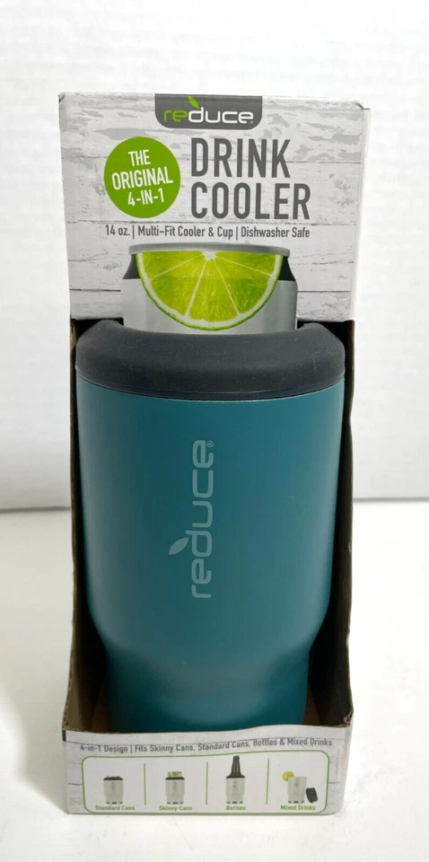reduce Drink Cooler Cold-1 Bottle/Can Cooler 14oz, 4 in 1 Design - Image 1 of 4