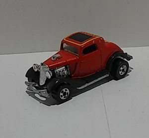 Vintage Hot Wheels 1982 3-Window '34 Hi-Raker #1132 Red w/flames (2 3/4") Hotrod - Picture 1 of 18