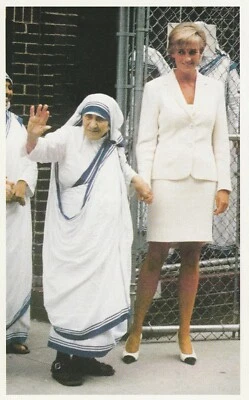 ***STERBE-GEDENKBILD-TOTENZETTEL**MUTTER TERESA-PRINZESSIN DIANA-WALES-1997 - Bild 1 von 2