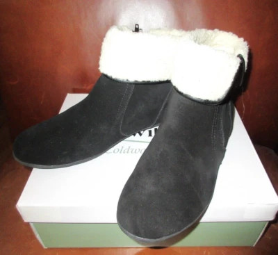 Nuevas en Caja 'Summit' Botas de Cuero Gamuza Negras "WALK WITH ME" Talla 8.5 Foto 1 de 4