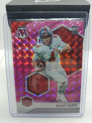 2022 MOSAIC DRAFT PICKS BAILEY ZAPPE PINK MOSAIC PRIZM #10/25 SP RC #20 PATRIOTS - Image 1 of 3