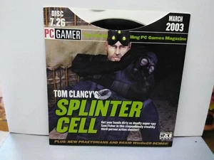 PC Gamer Magazine Demo Disc 7.26 MARCH 2003 SPLINTER CELL - PRAETORIANS NEW - Picture 1 of 2