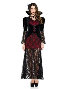 Black Widow - Black/Red - Witch - Vampire - Costume - Women - 3 Sizes - Picture 1 of 4