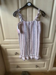 FULL CIRCLE TREND LADIES BEAUTIFUL MULTI STRIPED SHORT DRESS SIZE M NEW - Picture 1 of 1