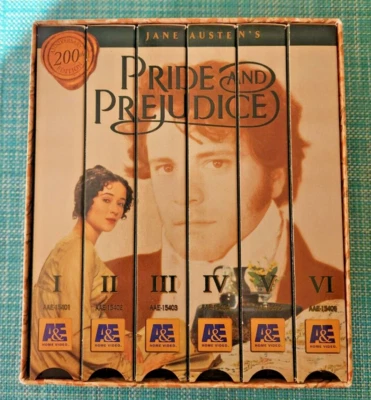 Pride and Prejudice VHS, 1996, 6-Tape Set Colin Firth Jennifer Ehle - Image 1 of 4